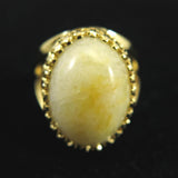 Japanese Natural Quartz 18mm Oval Ring 18000g (ID:65624)
