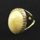 Japanese Natural Quartz 18mm Oval Ring 18000g (ID:65624)
