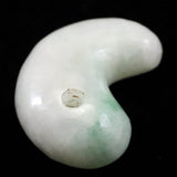 Natural Itoigawa Jadeite Light Green 22mm Magatama 5.07g with Certificate (ID:65627)