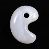Japanese Natural Agate 20mm Magatama 3.31g (ID:65707)