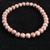 Japanese Natural Red Tosa Sakura 6mm Bead Bracelet 9.9g (ID:66784)