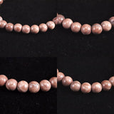 Japanese Natural Red Tosa Sakura 6mm Bead Bracelet 9.9g (ID:66784)