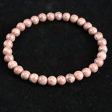 Japanese Natural Red Tosa Sakura 6mm Bead Bracelet 9.9g (ID:66784)