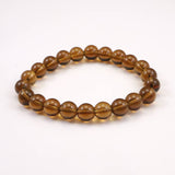 Japanese Natural Smoky Quartz 9mm Bead Bracelet 23.6g (ID:66927)