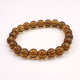Japanese Natural Smoky Quartz 9mm Bead Bracelet 23.6g (ID:66927)