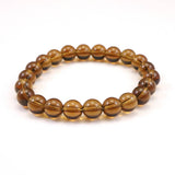 Japanese Natural Smoky Quartz 9mm Bead Bracelet 23.6g (ID:66927)