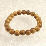 Japanese Natural Ise Cedar Wood 10.5mm Bead Bracelet 6.4g (ID:67294)