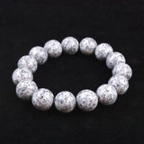 Japanese Natural Angel Snow Lite 14mm Bead Bracelet 57.7g (ID:67375)
