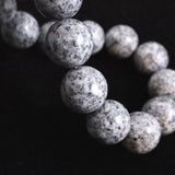 Japanese Natural Angel Snow Lite 14mm Bead Bracelet 57.7g (ID:67375)