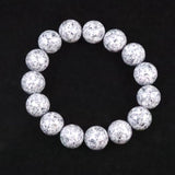 Japanese Natural Angel Snow Lite 14mm Bead Bracelet 57.7g (ID:67375)