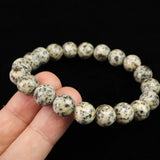 Japanese Natural Kurama Diorite 10mm Bead Bracelet 28.1g (ID:67466)