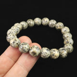 Japanese Natural Kurama Diorite 10mm Bead Bracelet 28.1g (ID:67466)