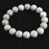 Japanese Natural Omi Rhyolite 12mm Bead Bracelet 41.4g (ID:67675)