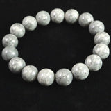 Japanese Natural Omi Rhyolite 12mm Bead Bracelet 41.4g (ID:67675)
