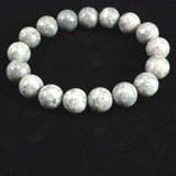 Japanese Natural Omi Rhyolite 12mm Bead Bracelet 41.4g (ID:67675)