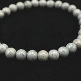 Japanese Natural Omi Rhyolite 6mm Bead Bracelet 9.9g (ID:67779)