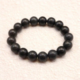 Japanese Natural Nachiguro Slate 12mm Bead Bracelet 41.5g (ID:68155)