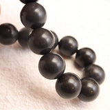 Japanese Natural Nachiguro Slate 12mm Bead Bracelet 41.5g (ID:68155)