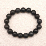 Japanese Natural Nachiguro Slate 12mm Bead Bracelet 41.5g (ID:68155)