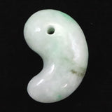 Natural Itoigawa Jadeite Light Green 31mm Magatama 13.11g with Certificate (ID:68643)