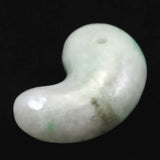 Natural Itoigawa Jadeite Light Green 31mm Magatama 13.11g with Certificate (ID:68643)