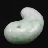 Natural Itoigawa Jadeite Light Green 31mm Magatama 13.11g with Certificate (ID:68643)