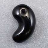 Japanese Natural Obsidian 25mm Magatama 4.8g (ID:68843)