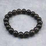 Japanese Natural Obsidian 10mm Bead Bracelet 28.5g (ID:69175)