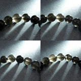 Japanese Natural Obsidian 10mm Bead Bracelet 28.5g (ID:69175)