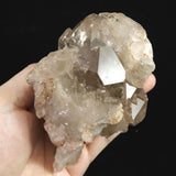 Japanese Natural Smoky Elestial Gold Rutile Record Keeper Rainbow 574g (ID:69299)