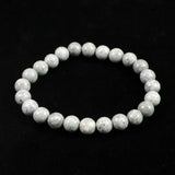 Japanese Natural Omi Rhyolite 8mm Bead Bracelet 17.7g (ID:69360)