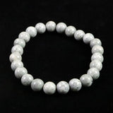Japanese Natural Omi Rhyolite 8mm Bead Bracelet 17.7g (ID:69360)