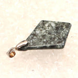 Japanese Natural Tono Amphibolite Diamond Shape Pendanttop 5.0g (ID:69512)