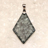 Japanese Natural Tono Amphibolite Diamond Shape Pendanttop 5.0g (ID:69512)