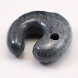 Natural Itoigawa Jadeite Black 30mm Magatama 15.6g with Certificate (ID:69584)