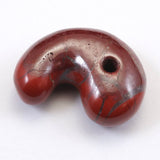 Japanese Natural Akadama Jasper 23mm Magatama 6.52g (ID:69691)