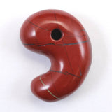 Japanese Natural Akadama Jasper 23mm Magatama 6.52g (ID:69691)