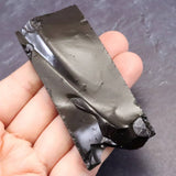 Japanese Natural Obsidian 77mm Rough Stone 49.9g (ID:70077)