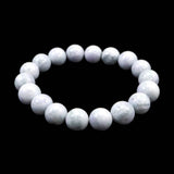 Natural Itoigawa Jadeite Lavender 12mm Bead Bracelet 56.9g with Certificate (ID:70587)