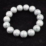 Japanese Natural Omi Rhyolite 14mm Bead Bracelet 55.5g (ID:70863)