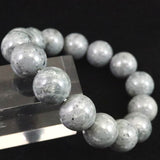 Japanese Natural Omi Rhyolite 14mm Bead Bracelet 55.5g (ID:70863)