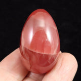 Japanese Natural Inakuraishi Stone Mine Inca Rose Rhodochrosite Egg 36.5mm 38.3g (ID:71072)