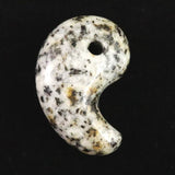 Japanese Natural Kurama Diorite 30mm Magatama 9.6g (ID:72193)