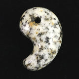 Japanese Natural Kurama Diorite 30mm Magatama 9.6g (ID:72193)