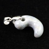 Natural Itoigawa Jadeite Blue Magatama Pendant 3.2g with Certificate (ID:72771)