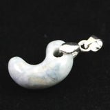 Natural Itoigawa Jadeite Blue Magatama Pendant 3.2g with Certificate (ID:72771)