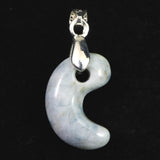 Natural Itoigawa Jadeite Blue Magatama Pendant 3.2g with Certificate (ID:72771)