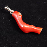 Japanese Natural Oxblood Red Gem Coral Pendanttop 1.23g (ID:72919)