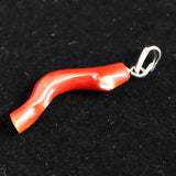 Japanese Natural Oxblood Red Gem Coral Pendanttop 1.23g (ID:72919)