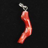 Japanese Natural Oxblood Red Gem Coral Pendanttop 1.23g (ID:72919)